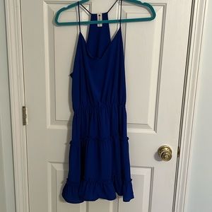 IMPECCABLE PIG - BLUE SINCH WAIST DRESS